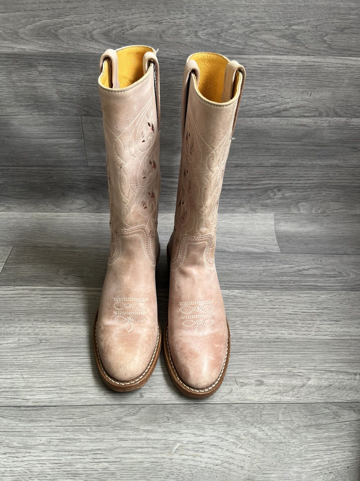 Frye Vintage Frye Austin knee high western floral cut boots sz Size US 8.5 / IT 38.5 - 3 Thumbnail