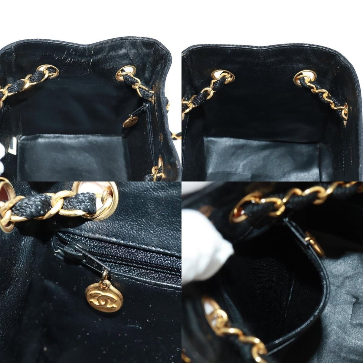 Chanel Chanel Chain Handbag Raffia Red Gold CC Size ONE SIZE - 7 Thumbnail