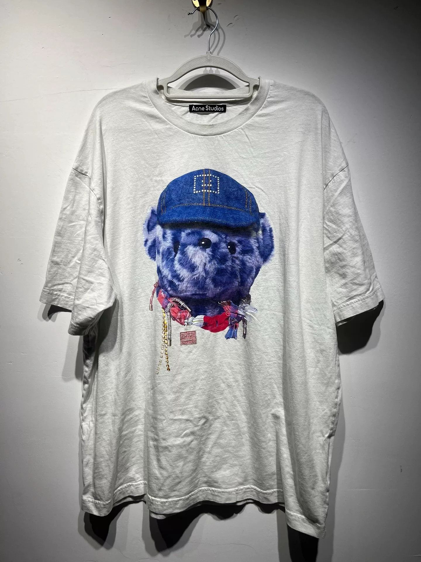 Acne Studios Acne Studios Printed White T-Shirt XL Men Size US XL / EU 56 / 4 - 1 Thumbnail