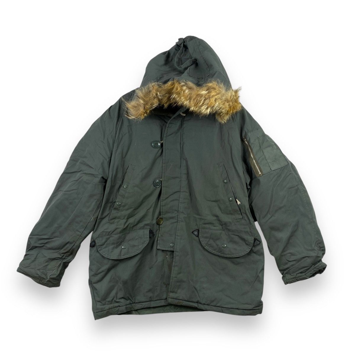Vintage Vintage N3B ARCTIC PARKA Military Jacket Faux Fur Parka Size US XXL / EU 58 / 5 - 1 Thumbnail