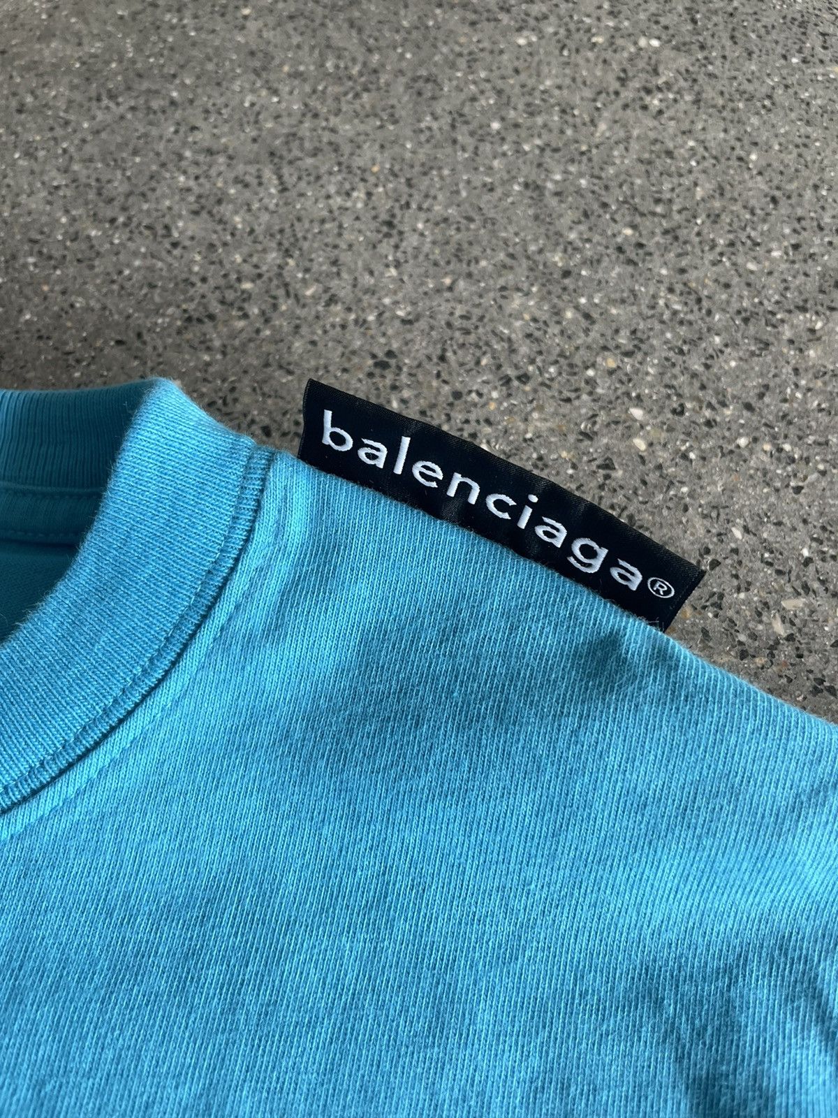 Balenciaga Balenciaga Baby Blue Tee Size M / US 6-8 / IT 42-44 - 3 Thumbnail
