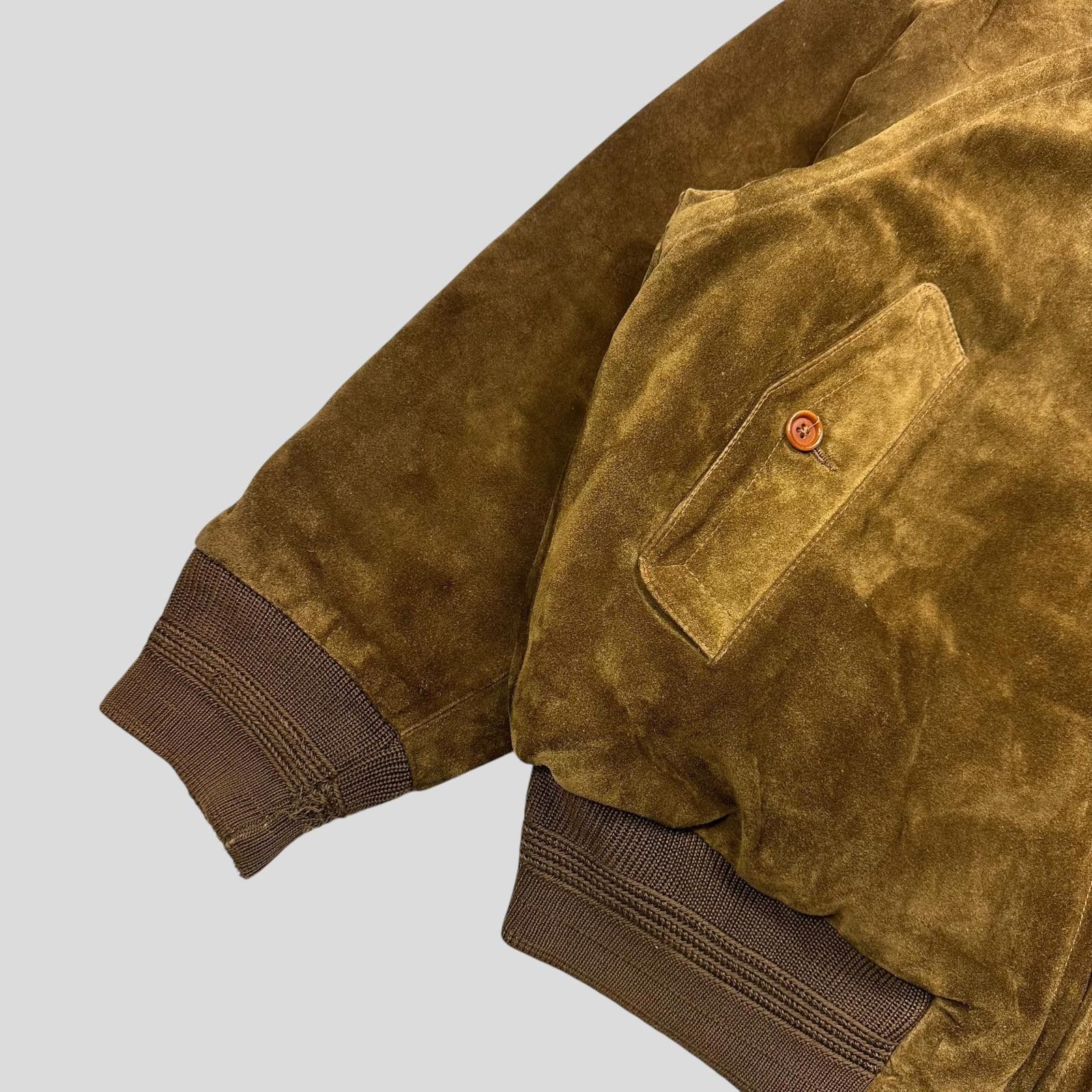 C.P. Company CP Company 1989 Ideas Suede Leather Quilt Flight Jacket L/XL Size US L / EU 52-54 / 3 - 7 Thumbnail