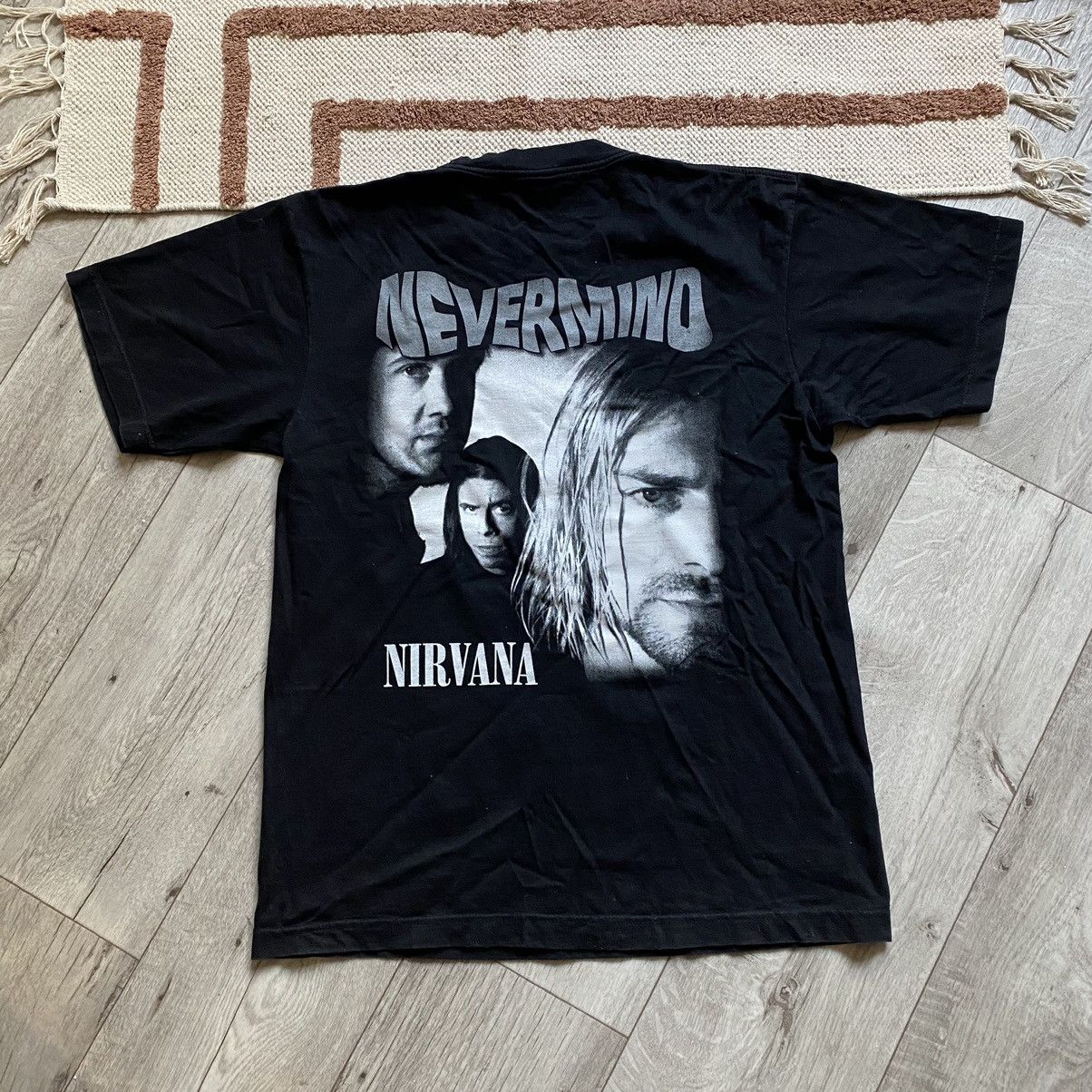 Vintage Nirvana Kurt offers Cobain Double Sided T-Shirt Size Small