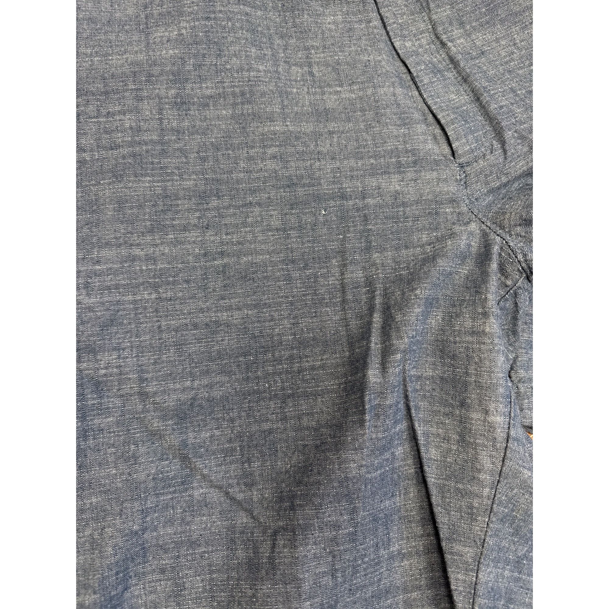 Other Mens Blue Chambray Flat-Front Casual Shorts With Button & Zi Size 26" / US 2 / IT 38 - 5 Thumbnail