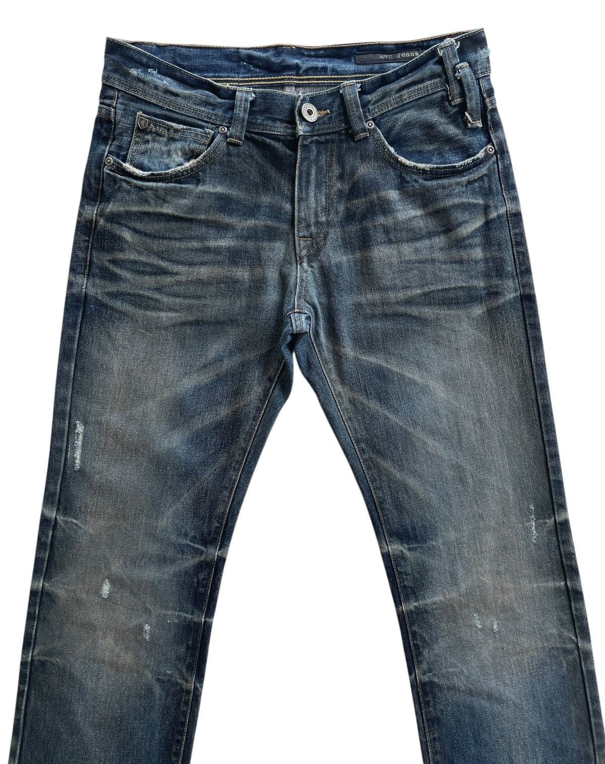 Vintage A.V.H Distressed Rusty Faded Studded Denim Size US 30 / EU 46 - 3 Thumbnail