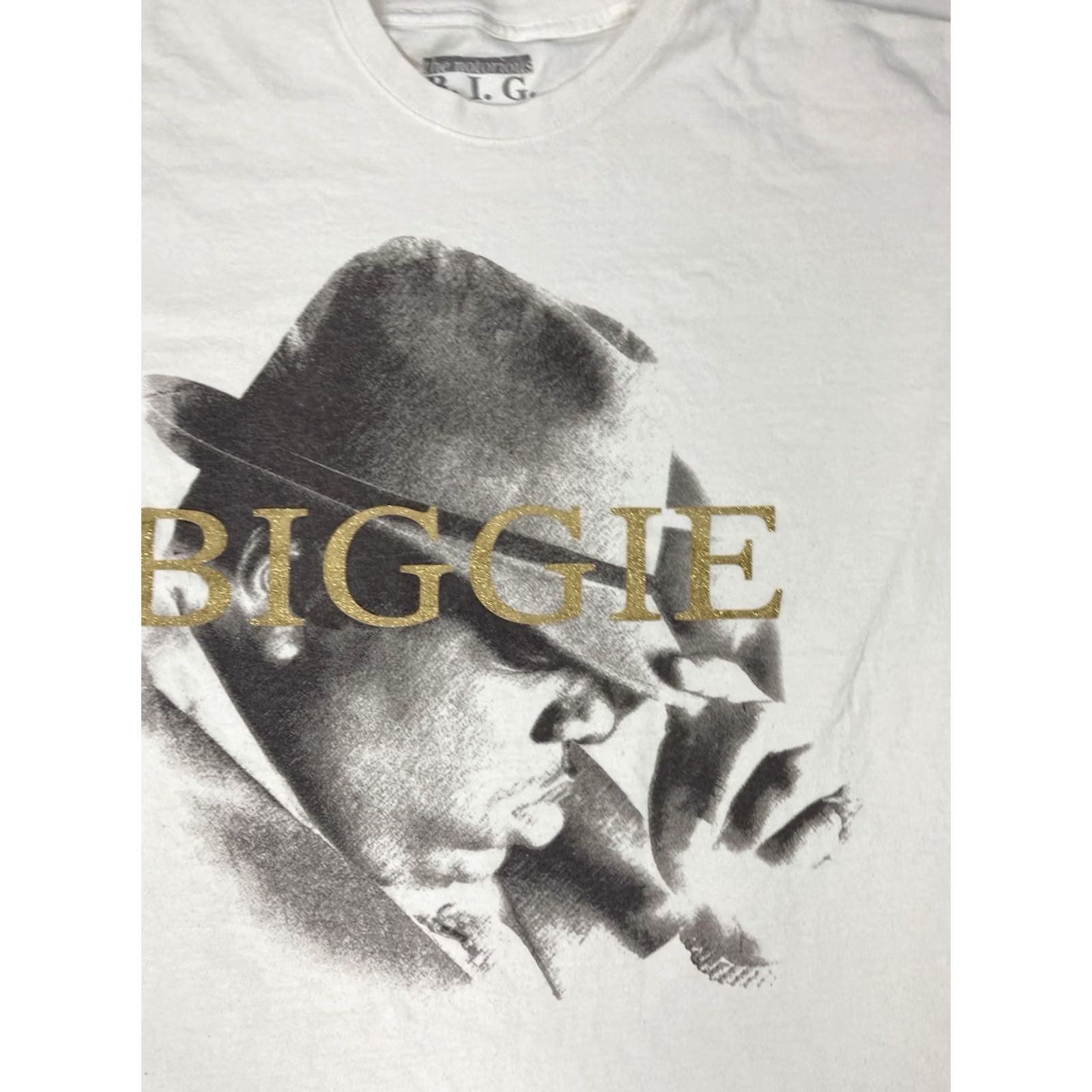 Vintage VINTAGE The Notorious BIG Biggie Graphic T-shirt Women XL White Hip Hop Music Shirt Size XL / US 12-14 / IT 48-50 - 2 Thumbnail