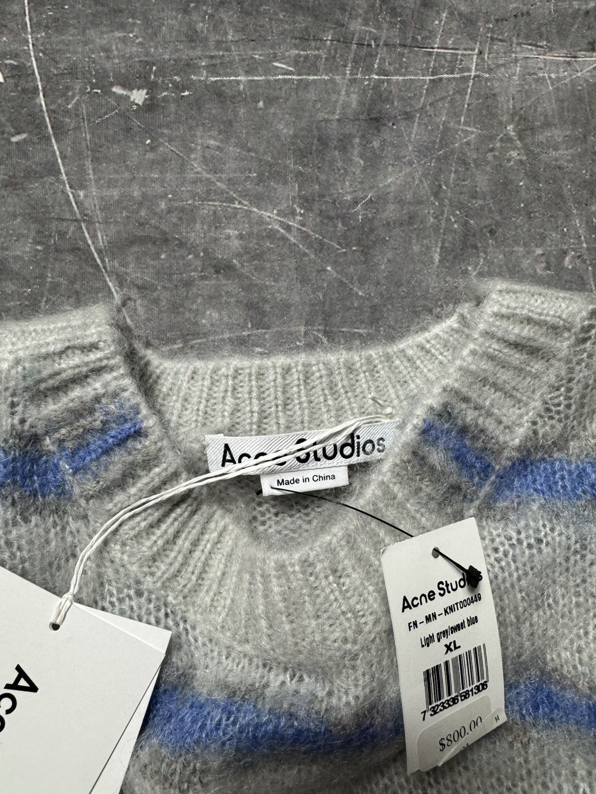 Acne Studios Acne Studios Mohair Striped Sweater Size US XL / EU 56 / 4 - 10 Thumbnail