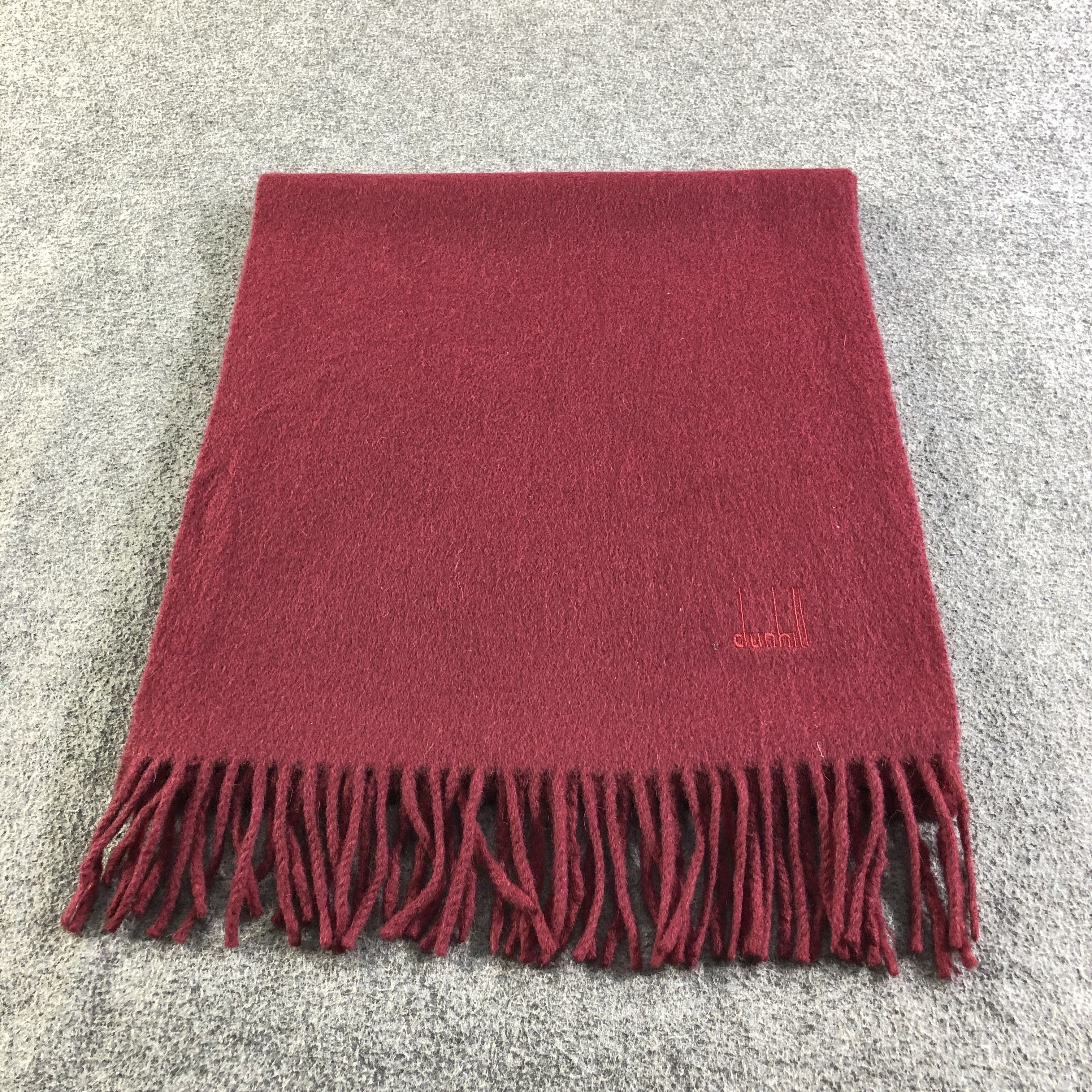 Alfred Dunhill Dunhill Cashmere Scarf Muffler Neckwear V2163 Size ONE SIZE - 3 Thumbnail
