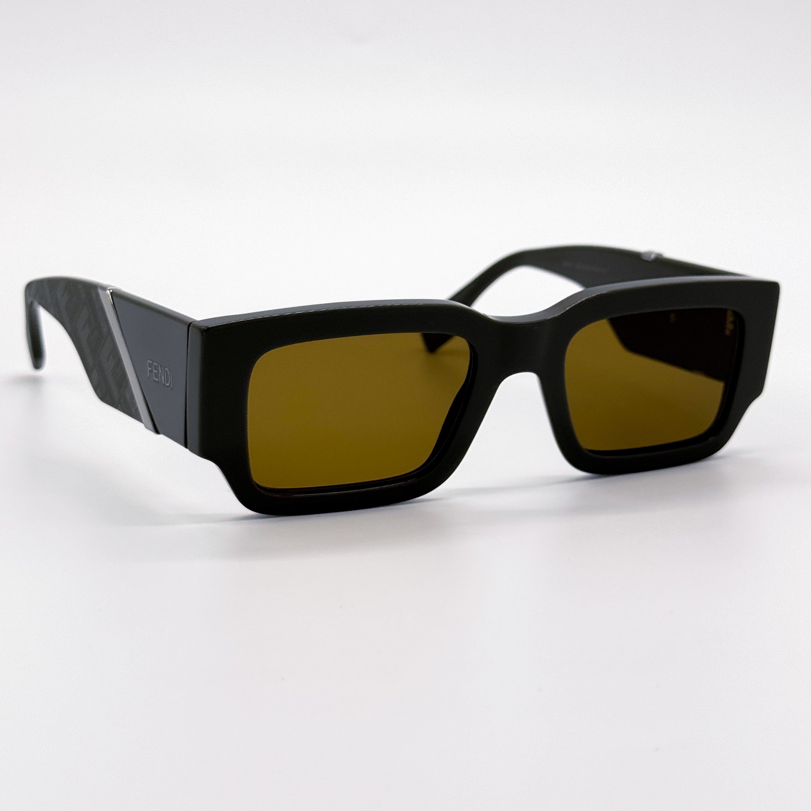 Fendi NEW FENDI FE40131I 20E SQUARE BROWN MEN SUNGLASSES FENDI Size ONE SIZE - 4 Thumbnail