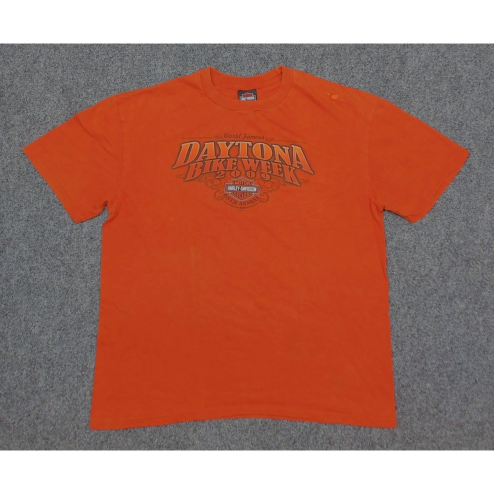 Harley Davidson Harley Davidson Daytona 09 Bike Week T Shirt Burnt Orange XL Size US XL / EU 56 / 4 - 3 Thumbnail