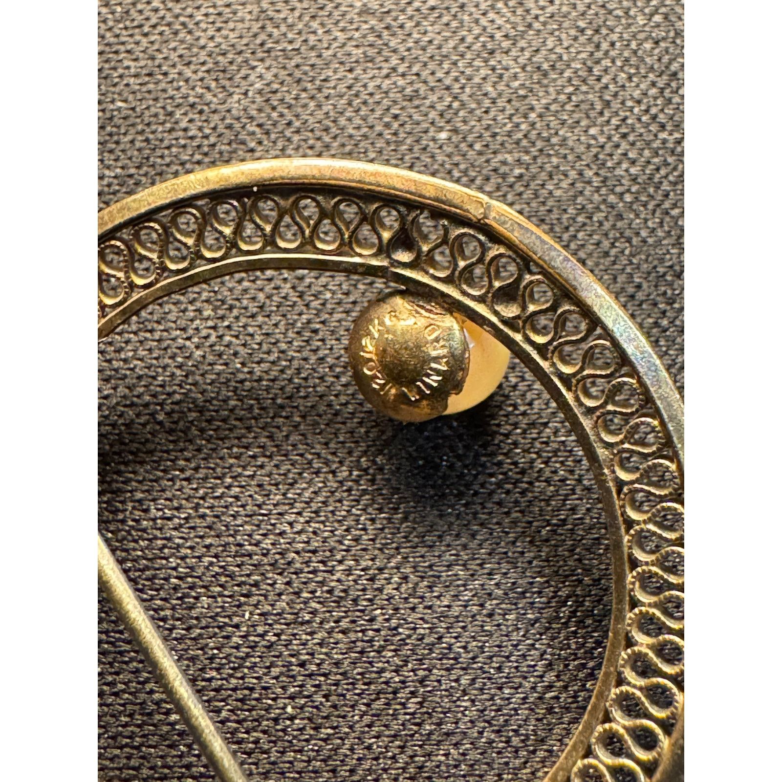 Other Vintage 1/20 12k Gold Filled Circle Real Pearl Brooch Size ONE SIZE - 5 Thumbnail