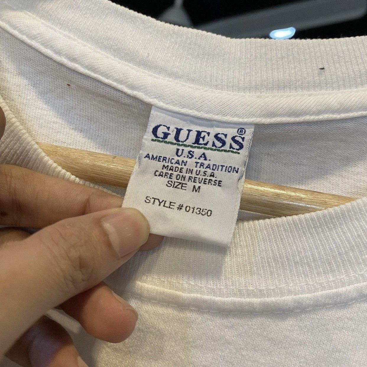 Guess VINTAGE Guess Jeans USA Tee White Size US L / EU 52-54 / 3 - 8 Thumbnail