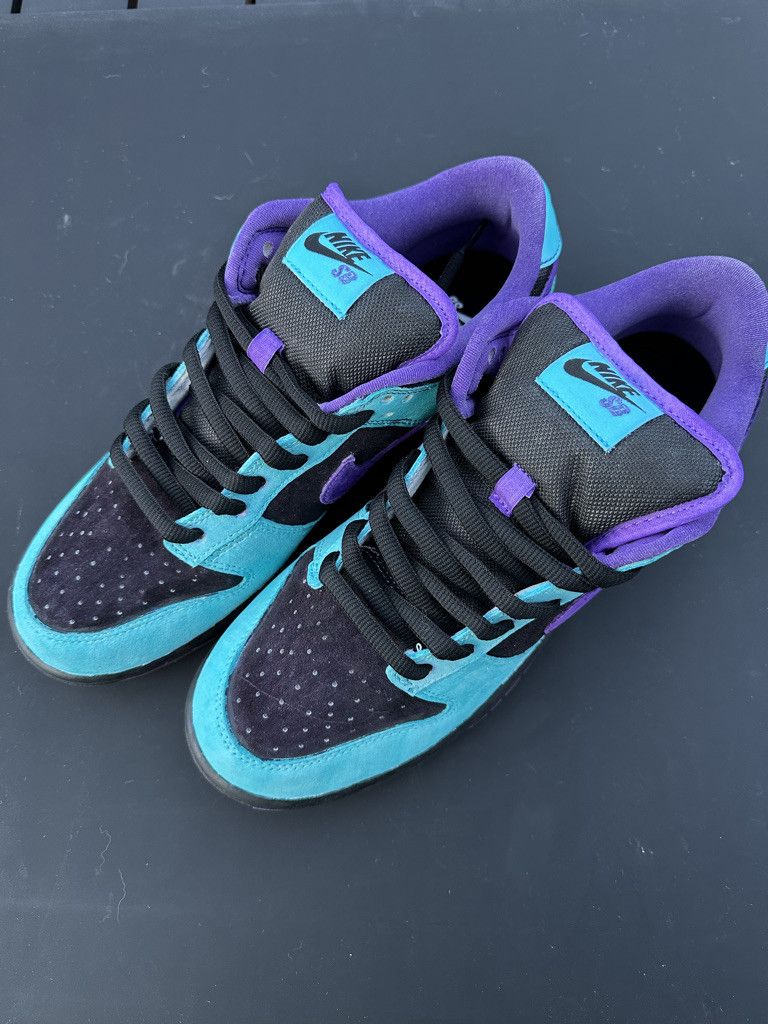Nike Size 10 - Nike SB Dunk Low Custom Skeletor Teal Purple Black Size US 10 / EU 43 - 8 Thumbnail