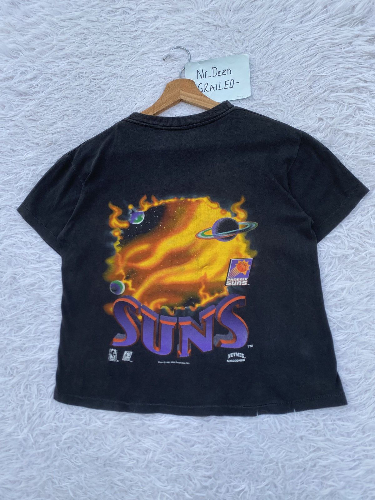 NBA Vtg 1993 Nutmeg Phoenix Suns Big Logo Fire Outer Space Tee Size US M / EU 48-50 / 2 - 14 Thumbnail