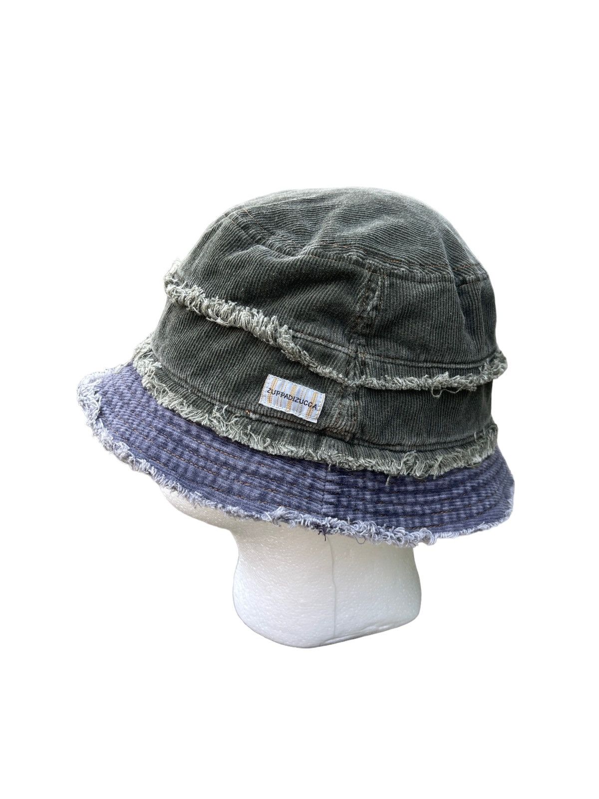 CABANE de ZUCCa Vintage Zuppadizucca Corduroy Distressed Hat Size ONE SIZE - 5 Thumbnail