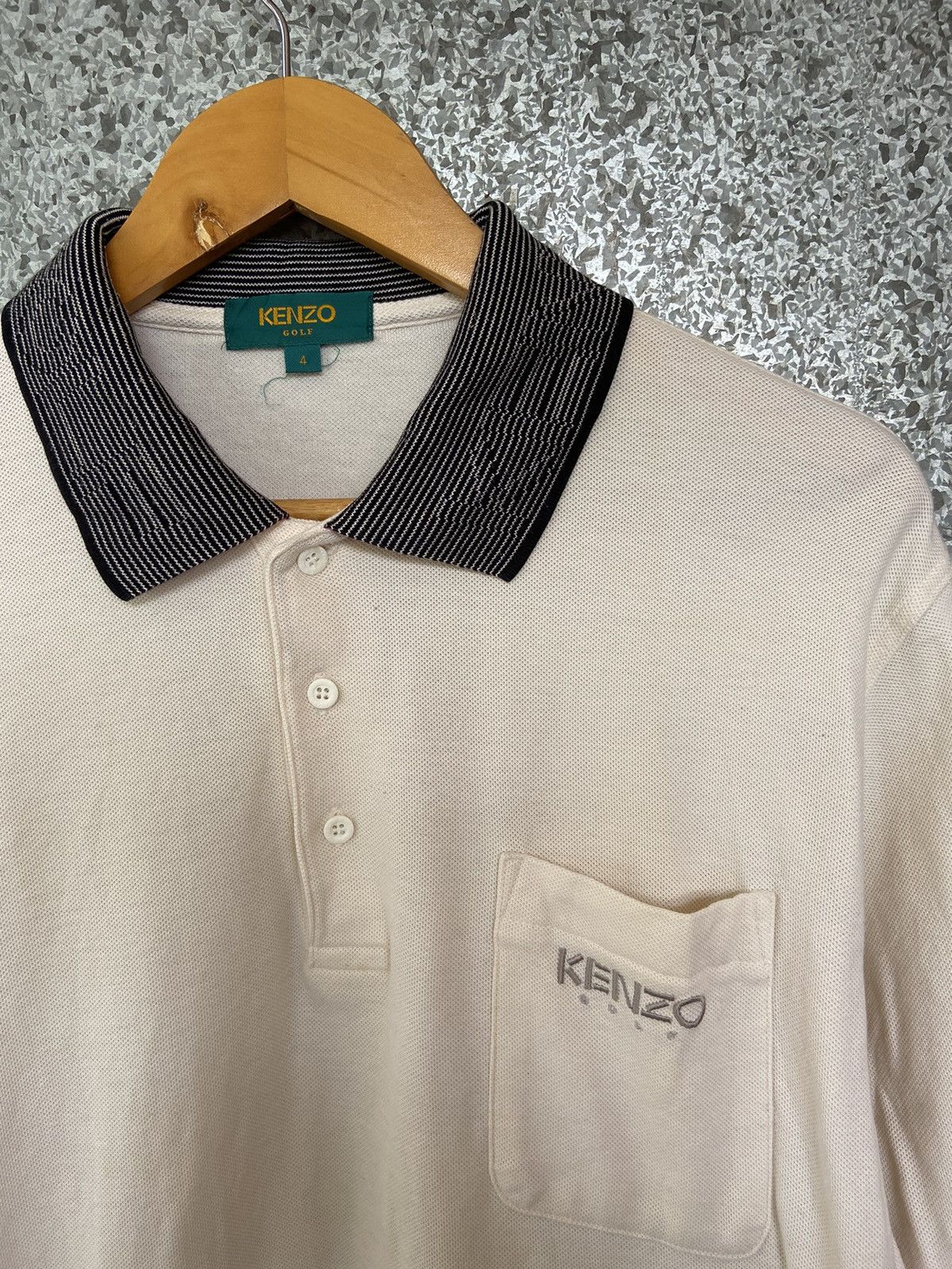 Kenzo Vintage Kenzo polo tee long Sleeve Size US L / EU 52-54 / 3 - 1 Thumbnail