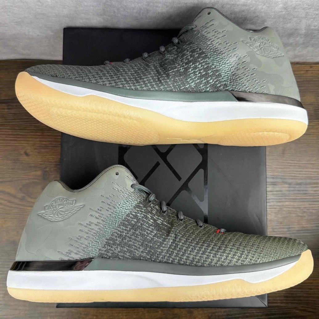 Jordan Brand NEW Sample Air Jordan 31 Low Camo Green Size 12.5 897564-051 Size US 12.5 / EU 45-46 - 4 Thumbnail