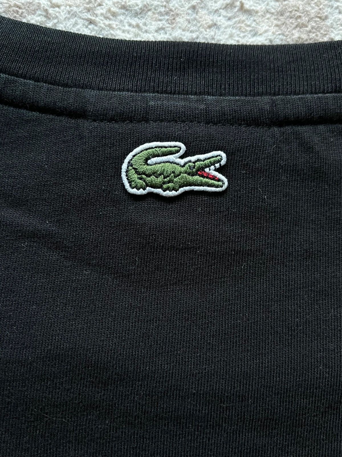 Lacoste Lacoste Sz XXL Big Embroidered Logo Tone Black T-Shirt Size US XXL / EU 58 / 5 - 11 Thumbnail