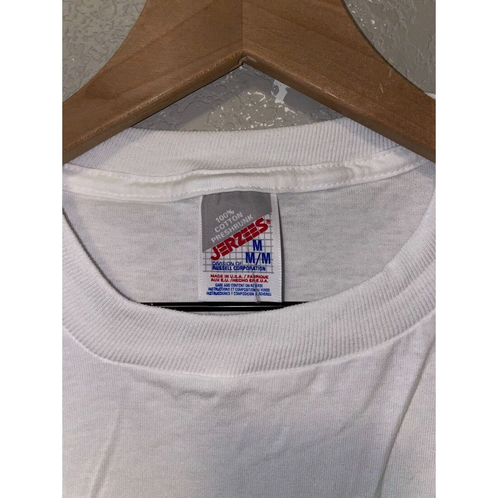 Jerzees Vintage Utah Shirt Skiing Nature Mountain Graphic White Tee Size US M / EU 48-50 / 2 - 8 Thumbnail