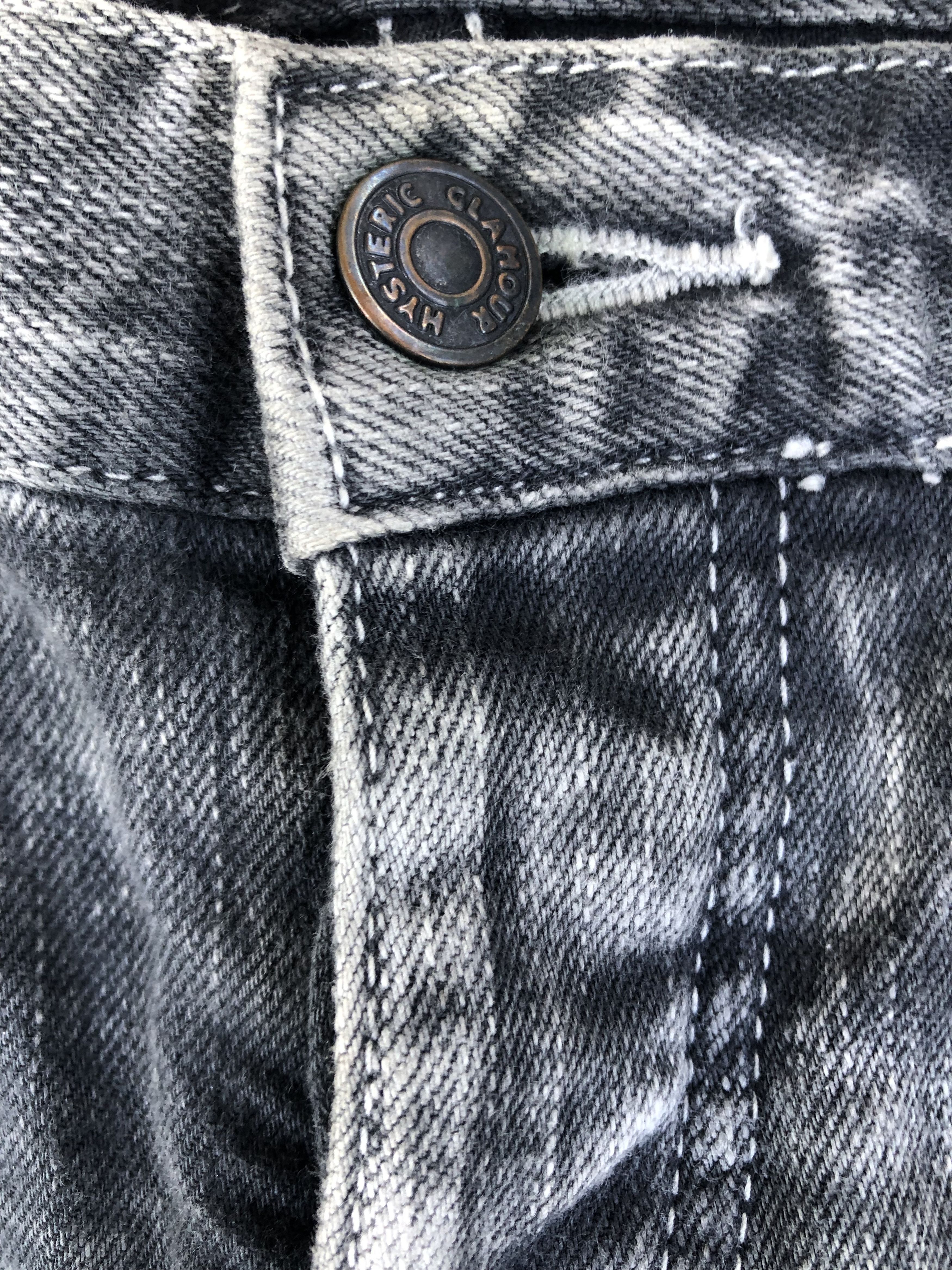 Hysteric Glamour Hysteric Glamour 00s Zip Pocket Washed Pants Black Grey Size US 30 / EU 46 - 5 Thumbnail