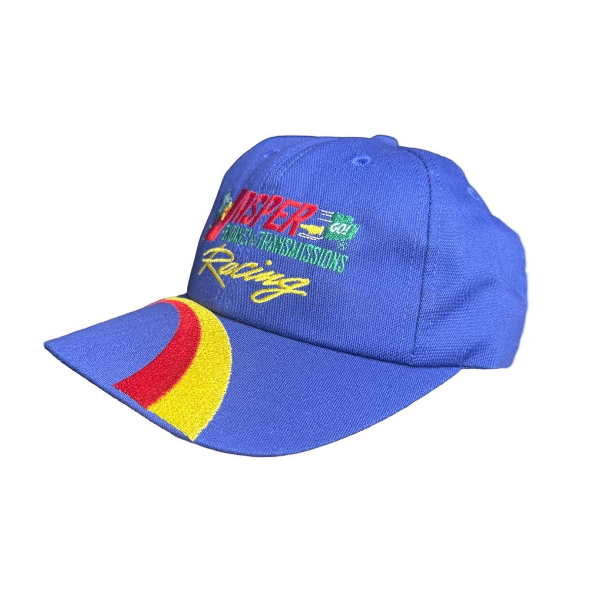 Other Vintage 90s Jasper Racing Blue Striped SnapBack Hat Size ONE SIZE - 1 Thumbnail