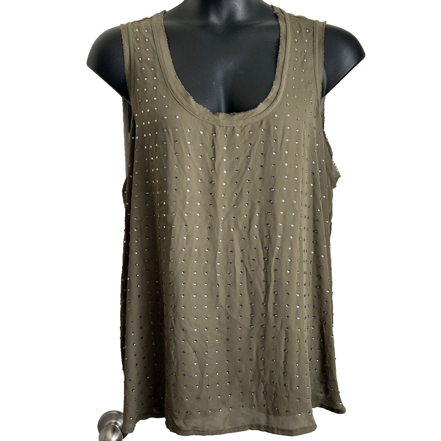 Jennifer Lopez JENNIFER LOPEZ J LO Petite Womens Sage Army Green Embellish Size XXL / US 16-18 / IT 52-54 - 1 Thumbnail
