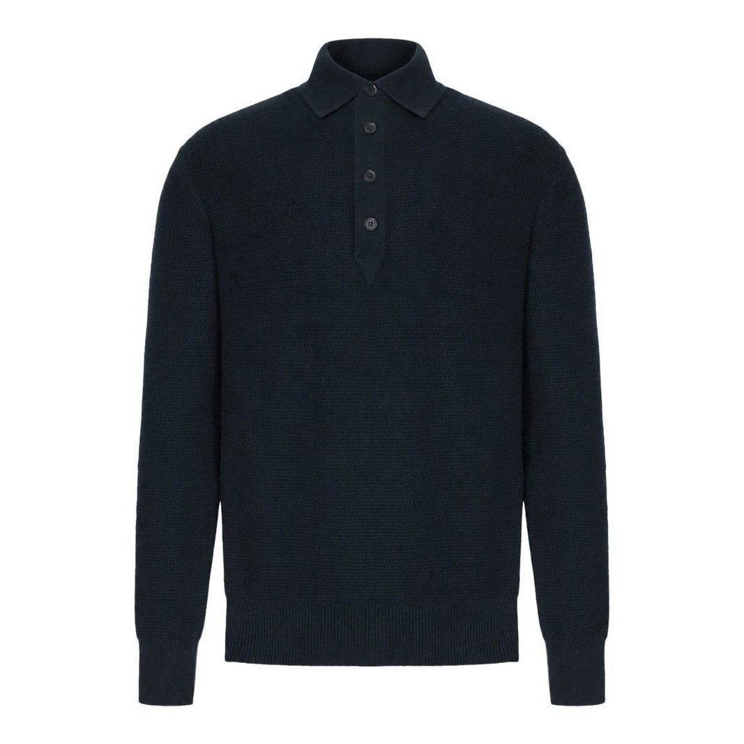 Zegna Cashmere Oasis Polo Navy Blue Men's S, Men's (Size Xl)