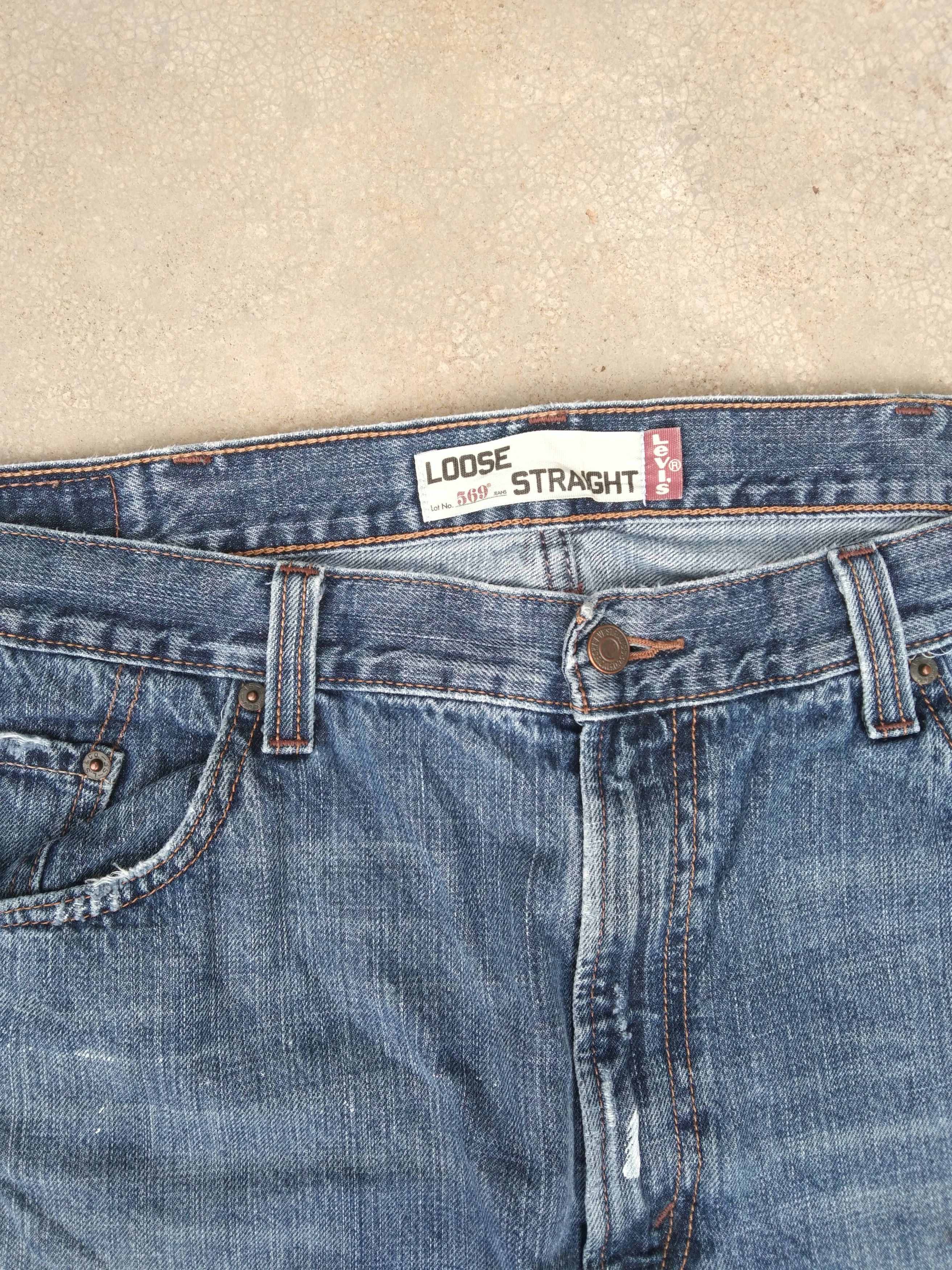 Levi's Vintage Levi's Jeans 569 Loose Straight Leg 38x30 Size US 38 / EU 54 - 8 Thumbnail