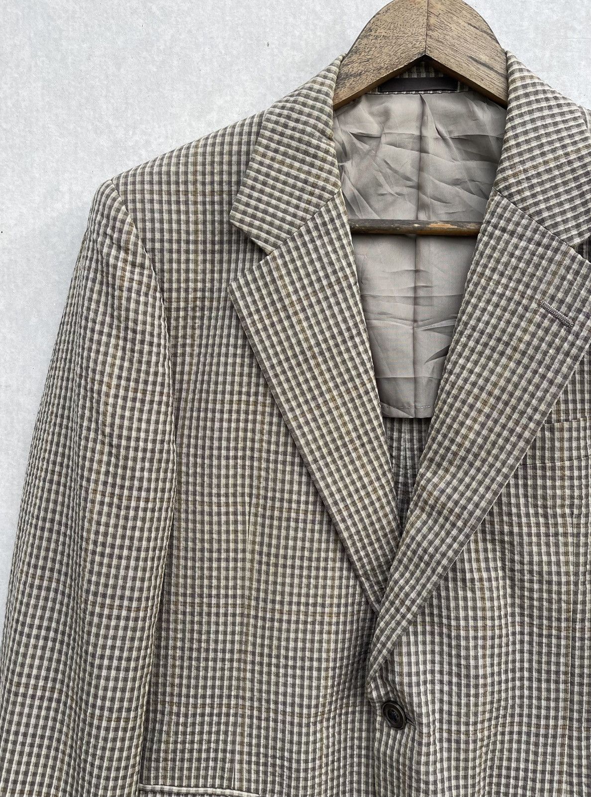Burberry × Vintage 🔥Vintage Burberrys Men's Classic Plaid Blazer Jacket Size US M / EU 48-50 / 2 - 7 Thumbnail