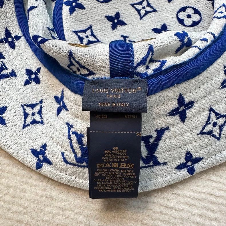 Louis Vuitton New LV Louis Vuitton Blue Fisherman Hat-2506 Size ONE SIZE - 5 Thumbnail