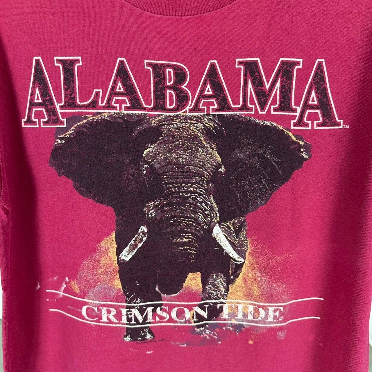 Vintage Vintage 80s Alabama Crimson Tide NCAA T-shirt Size US L / EU 52-54 / 3 - 2 Thumbnail