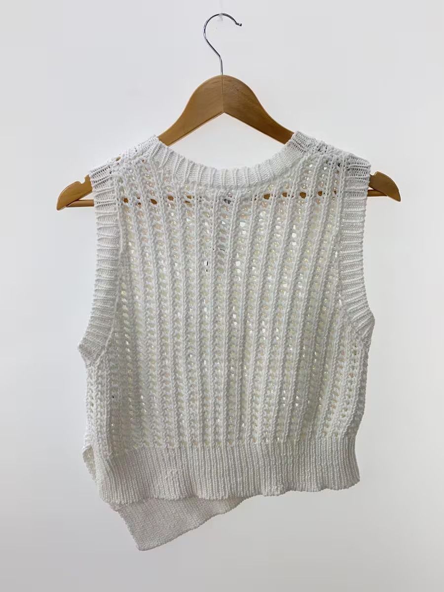 Y's × Yohji Yamamoto Asymmetrical Open Stitch Knit Sweater Vest Size M / US 6-8 / IT 42-44 - 2 Thumbnail