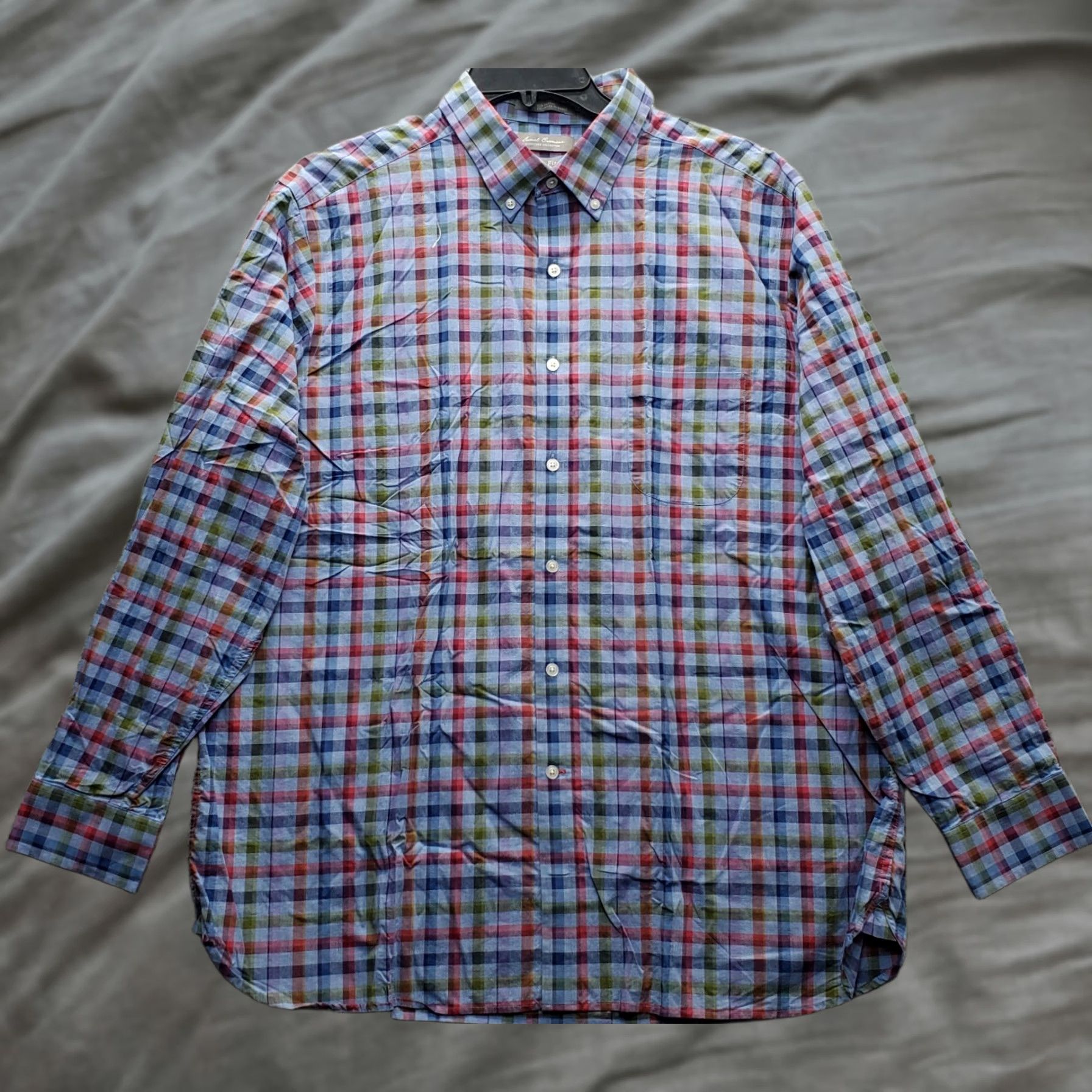 Cremieux Daniel Cremieux Shirt Mens XXL Multicolor Check Slim Fit Long Sleeve Button Down Size US XXL / EU 58 / 5 - 1 Thumbnail