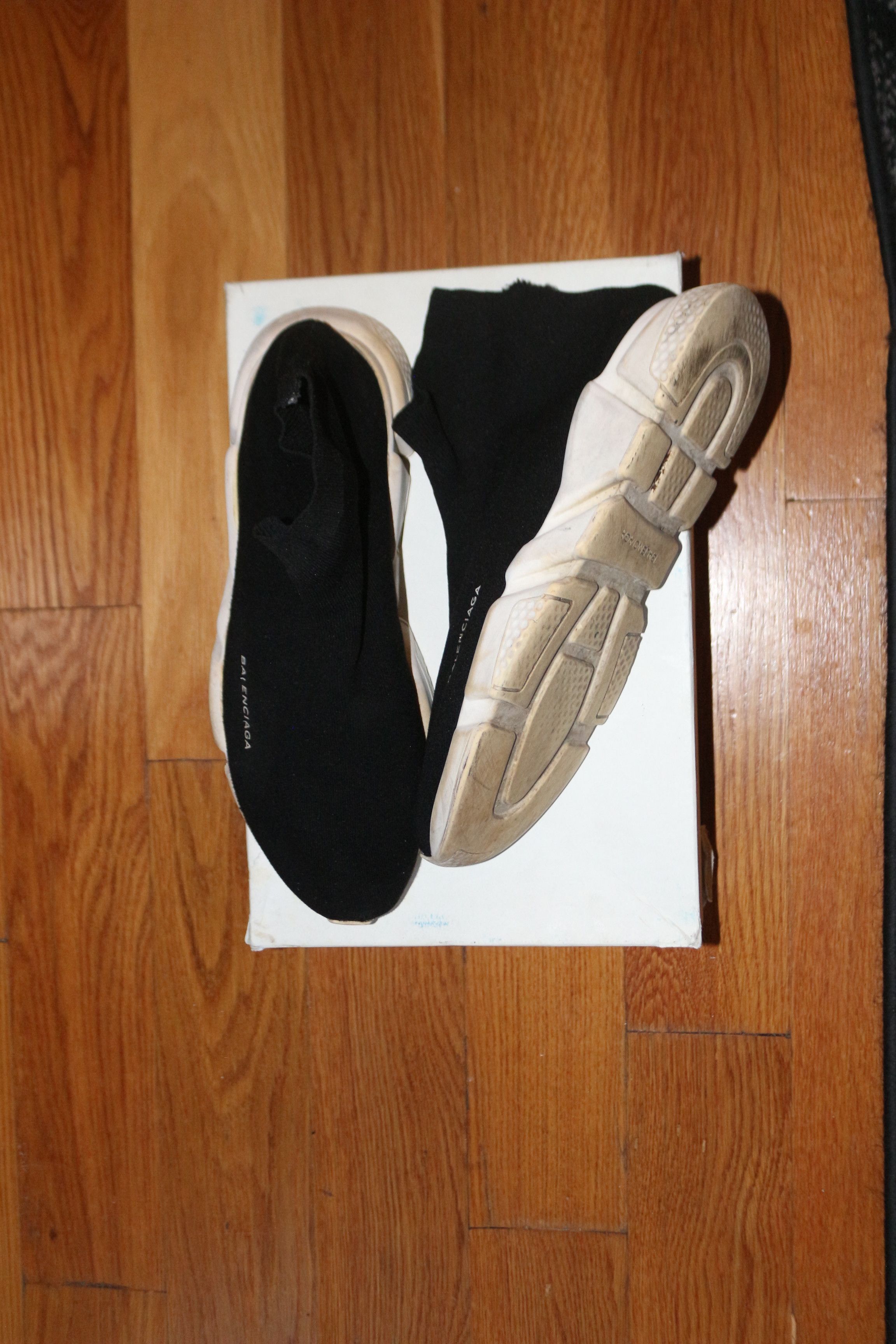 Balenciaga Balenciaga Speed Trainer Mid 'Black White' Size US 12 / EU 45 - 2 Thumbnail