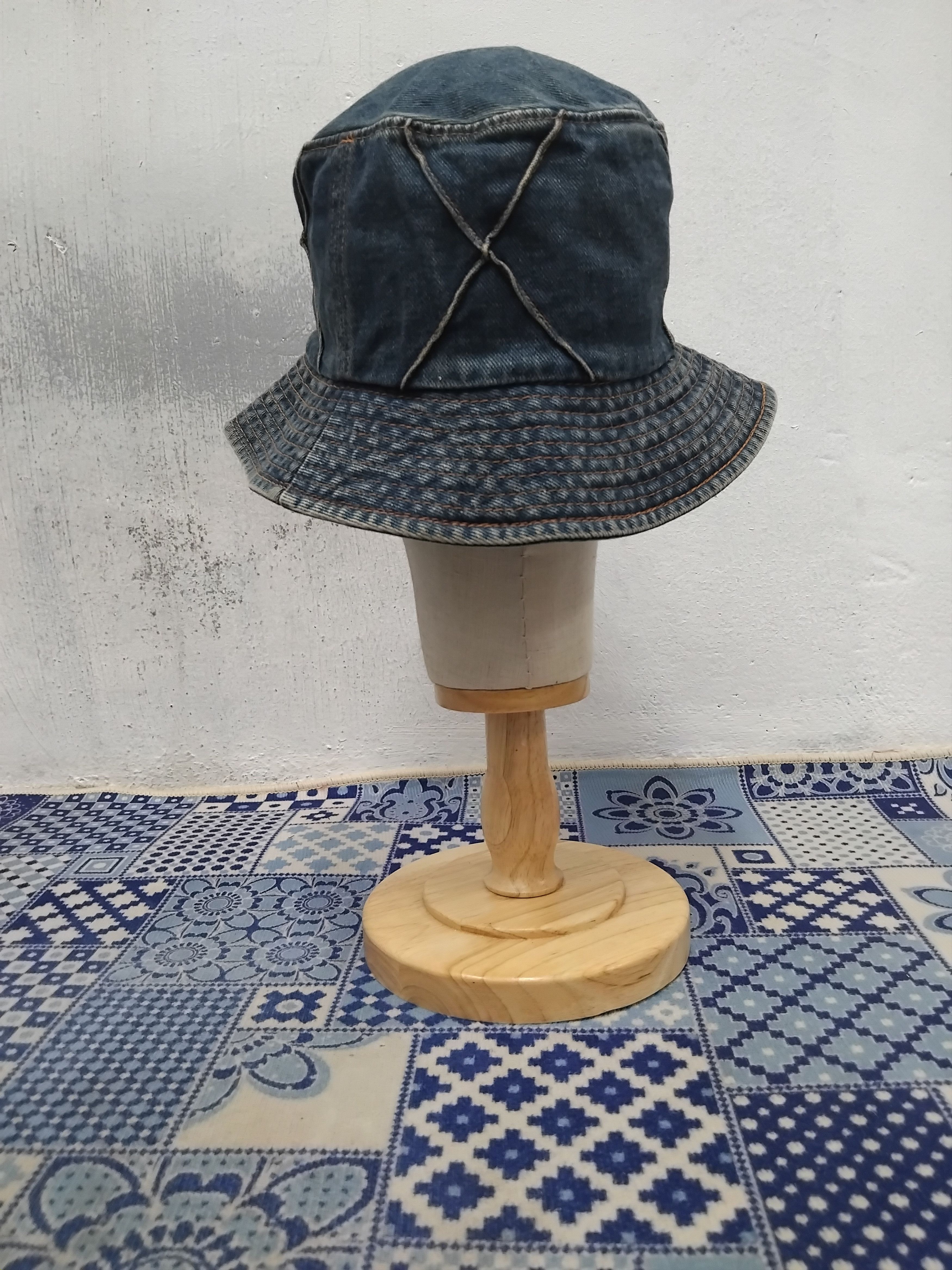 PPFM 💥Inspired Japanese patchwork denim hat Size ONE SIZE - 6 Thumbnail