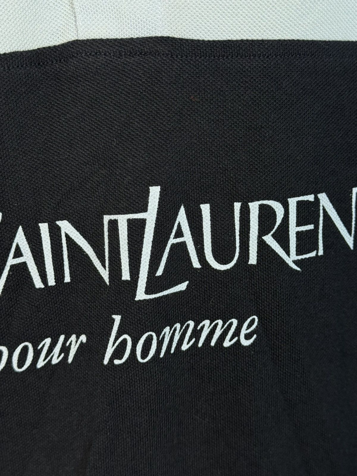 Yves Saint Laurent Blue YSL Polo Shirt Spell Out YSL Shirt Big Logo YSL Tee Size US XL / EU 56 / 4 - 14 Thumbnail