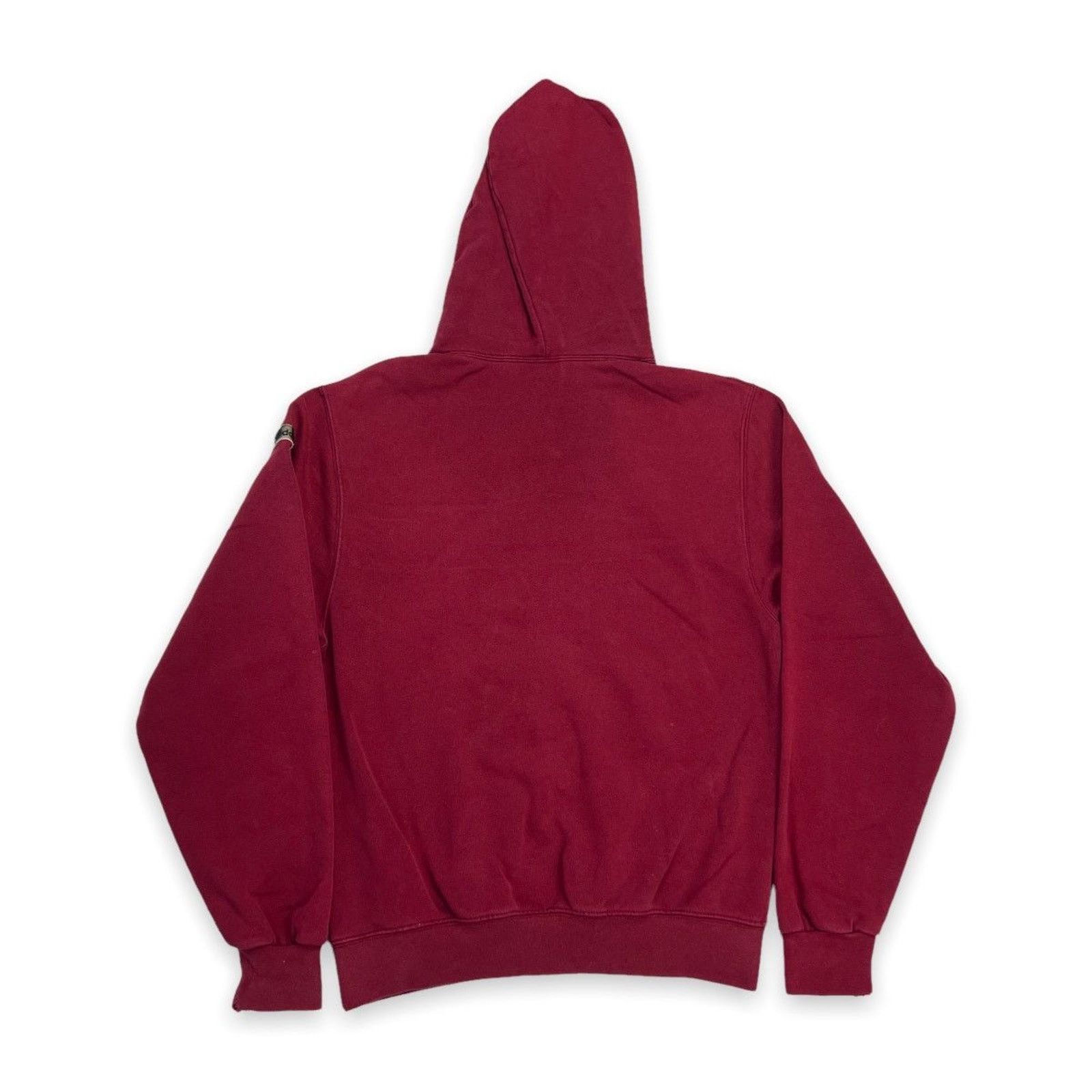 Adidas × Vintage Vintage Adidas Essential Hoodie Medium Red Distressed 90s Size US M / EU 48-50 / 2 - 5 Thumbnail