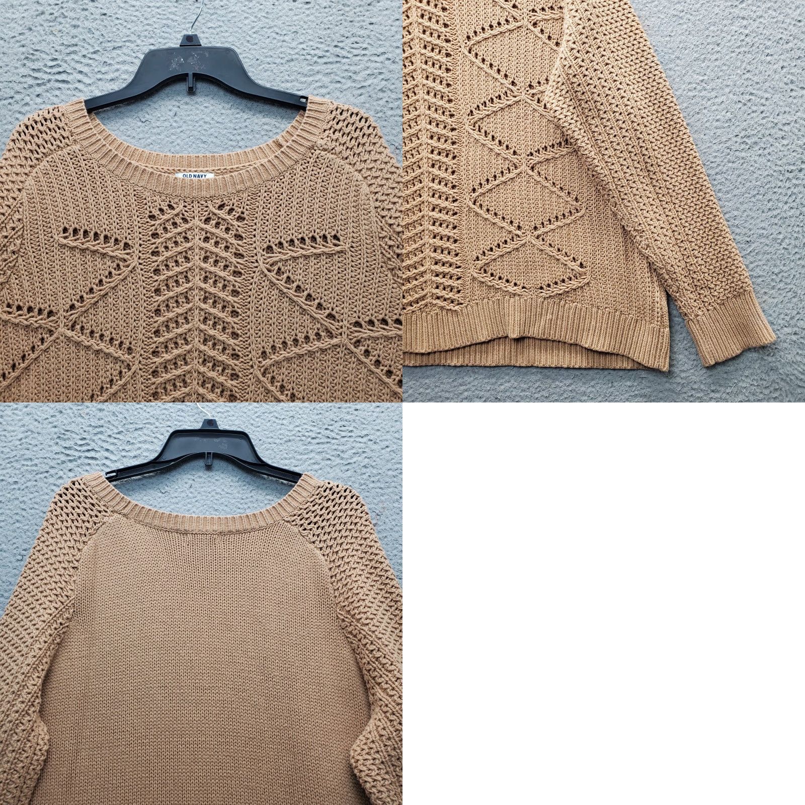 Old Navy Old Navy Sweater Womens XXL Brown Cable Knit Long Sleeve Round Neck Pullover EUC Shirt Womens XXL Brown Cable Knit Pullover Size XXL / US 16-18 / IT 52-54 - 8 Thumbnail
