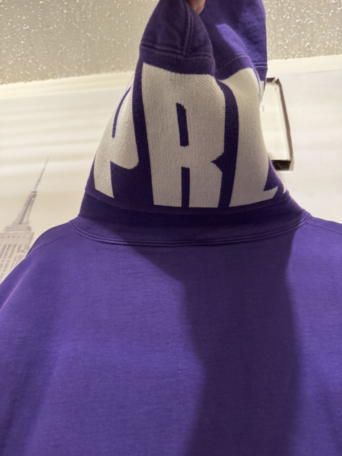 Supreme 🔥FW20 Supreme Rib Hoodie Sweatshirt Purple SZ Medium Size US M / EU 48-50 / 2 - 4 Thumbnail