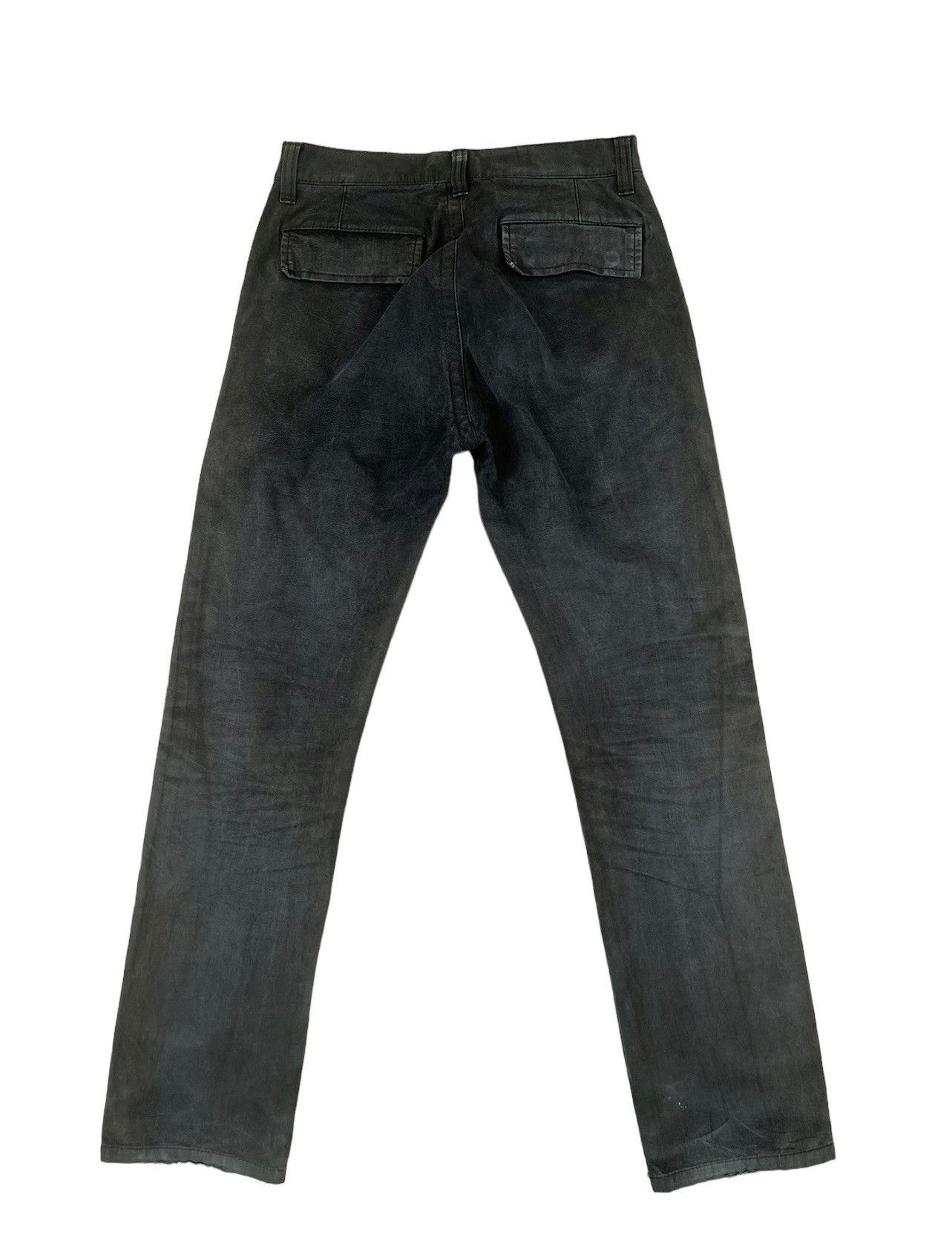 Comme des Garcons Homme Vintage 2005 CDGH AD2005 Distress Faded Waxed Chinos Pant Size US 30 / EU 46 - 2 Thumbnail