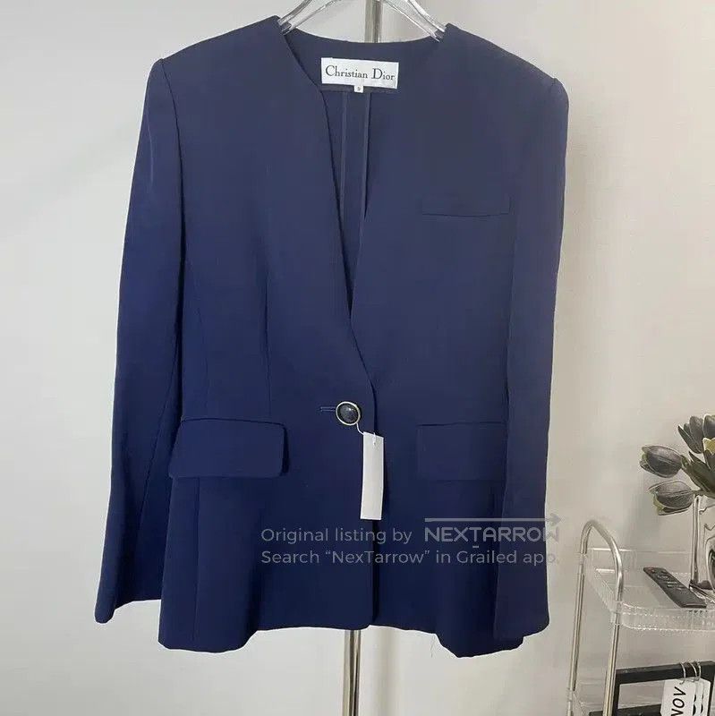 Dior Dior Blue Wool Women's Jacket . Size M / US 6-8 / IT 42-44 - 1 Thumbnail