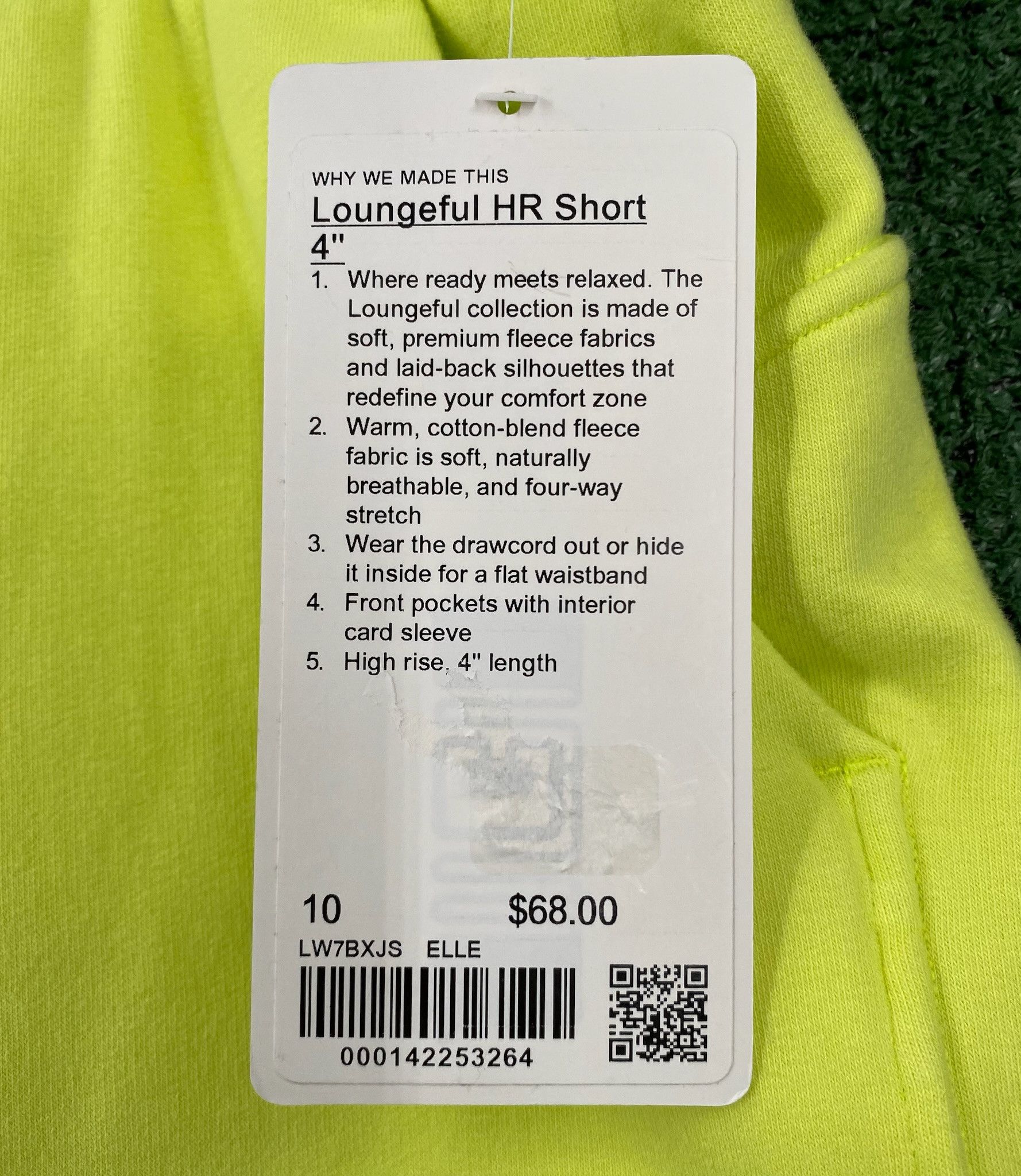 Lululemon NWT Lululemon Loungeful Neon Yellow Sweat Shorts 10 Size 34" / US 12 / IT 48 - 4 Thumbnail