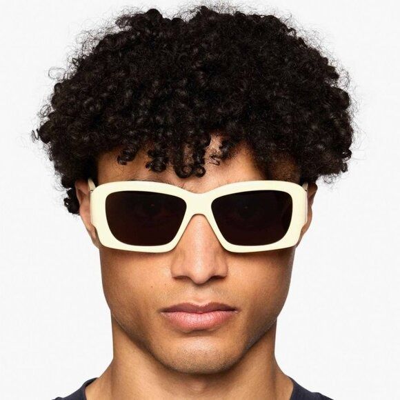 Jacquemus Jacquemus CROISIERE JAC/60 C2 Sunglasses Beige Square Frame Size ONE SIZE - 3 Thumbnail