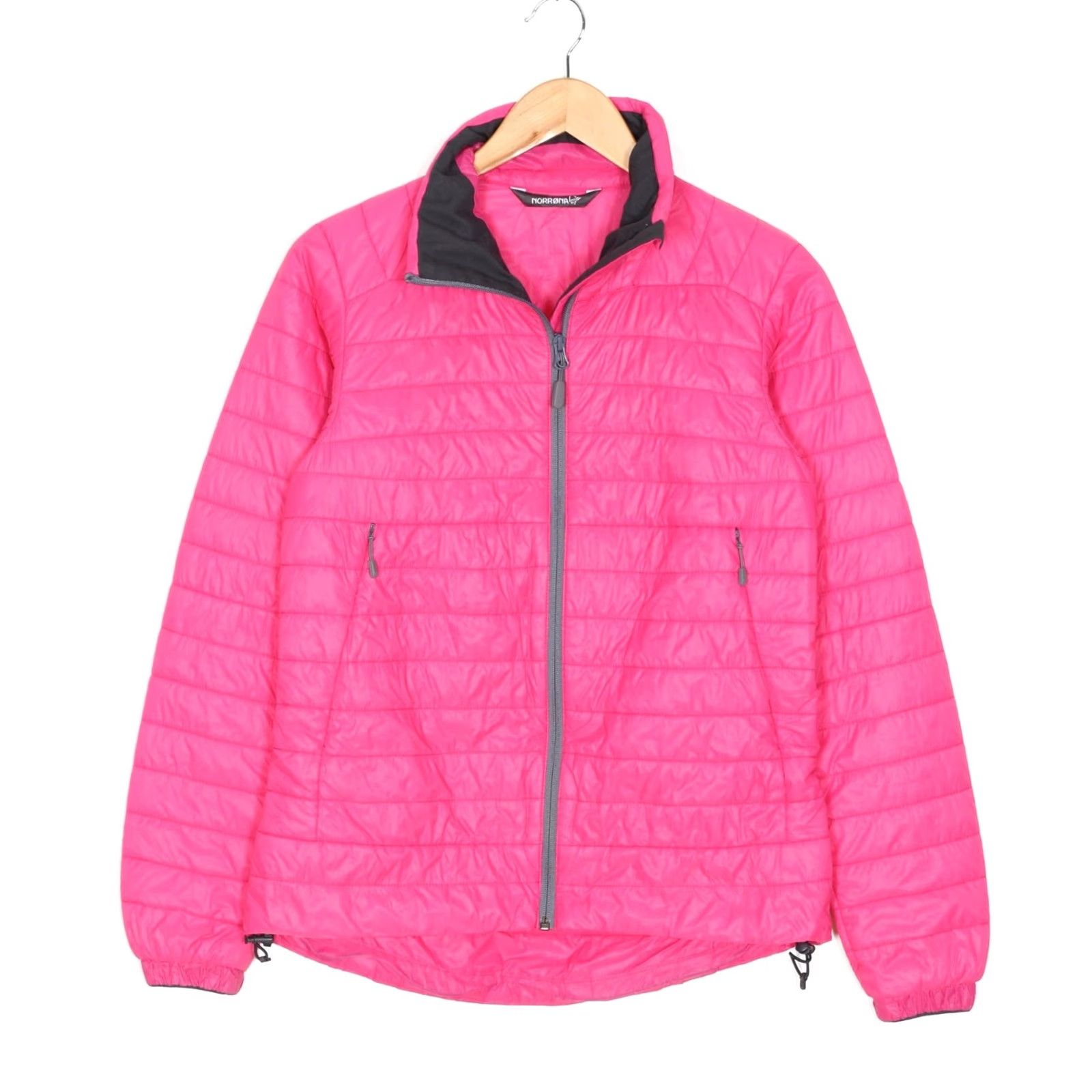 Vintage NORRONA Falketind Primaloft60 Jacket Women Size S Pink - Quilted, All Seasons, Regular Fit, Zip, Mid-Length Jacket Size S / US 4 / IT 40 - 2 Thumbnail