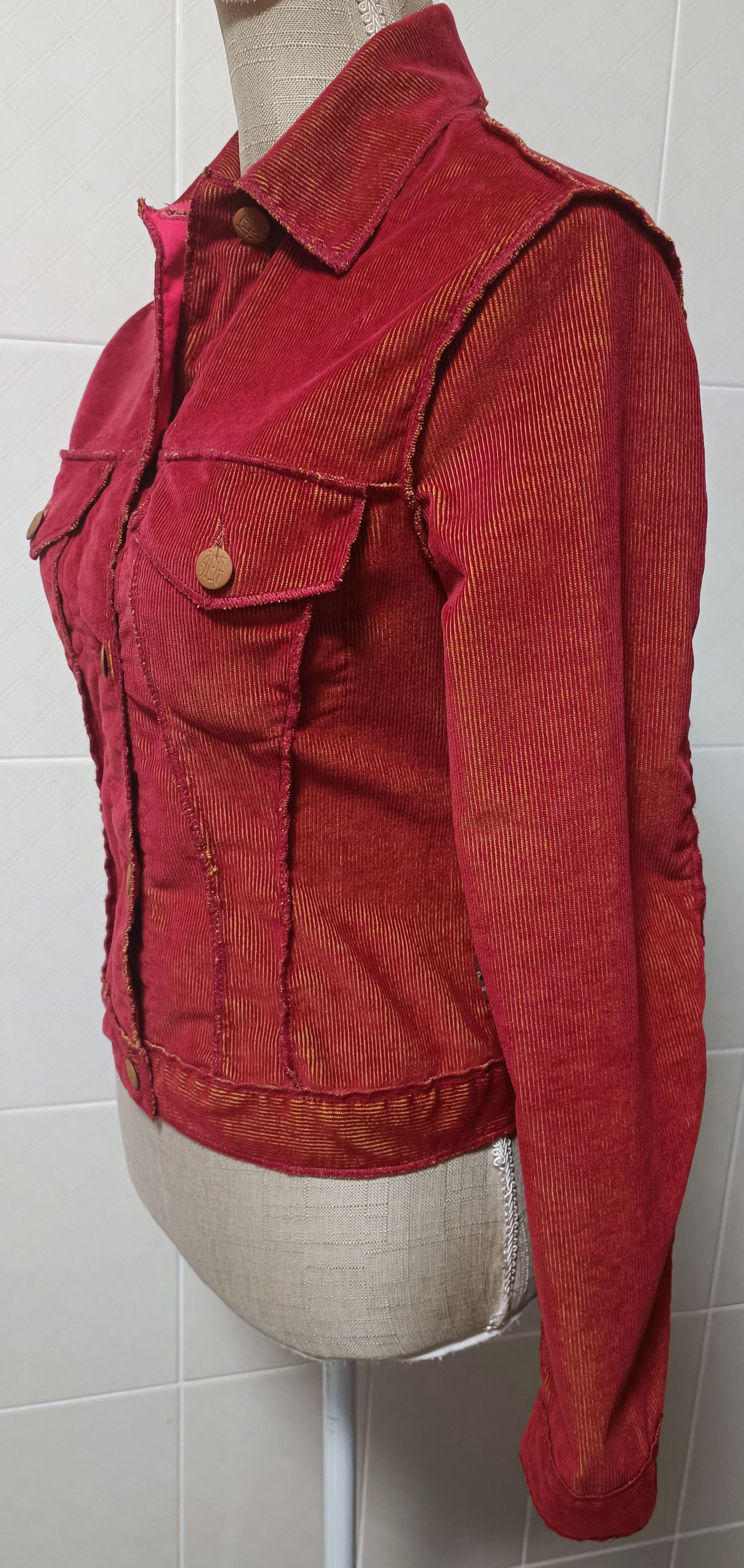 Jean Paul Gaultier 90's - Lightweight fine corduroy jacket Size S / US 4 / IT 40 - 9 Thumbnail