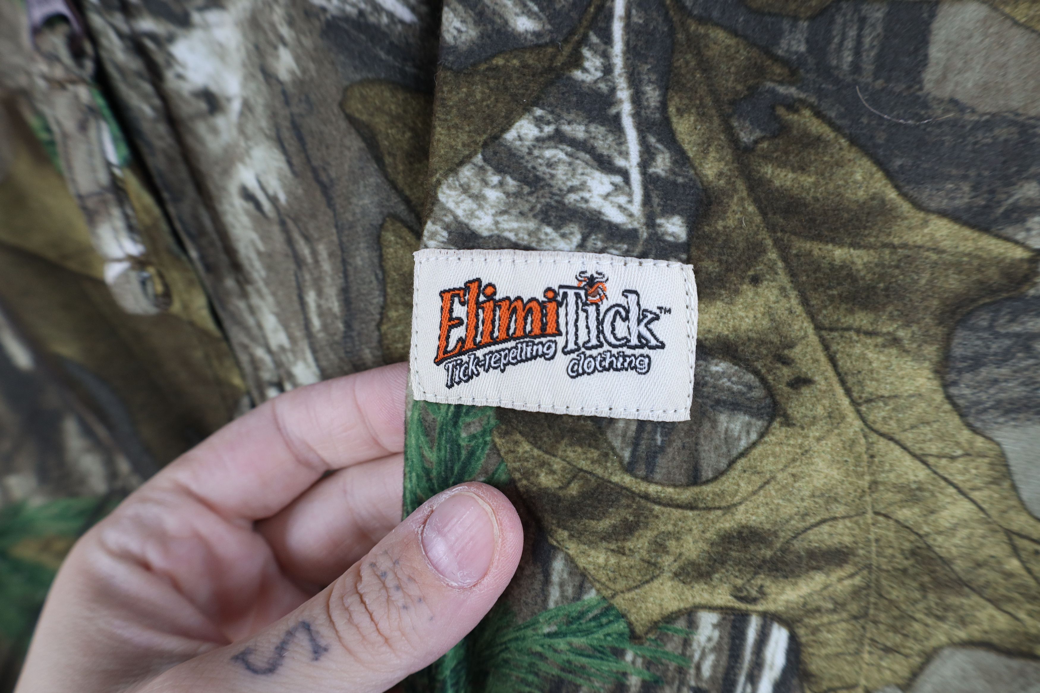 Vintage Y2K Camouflage Soft Cloth ElimiTick Hooded Hunting Jacket Size US XXL / EU 58 / 5 - 4 Thumbnail