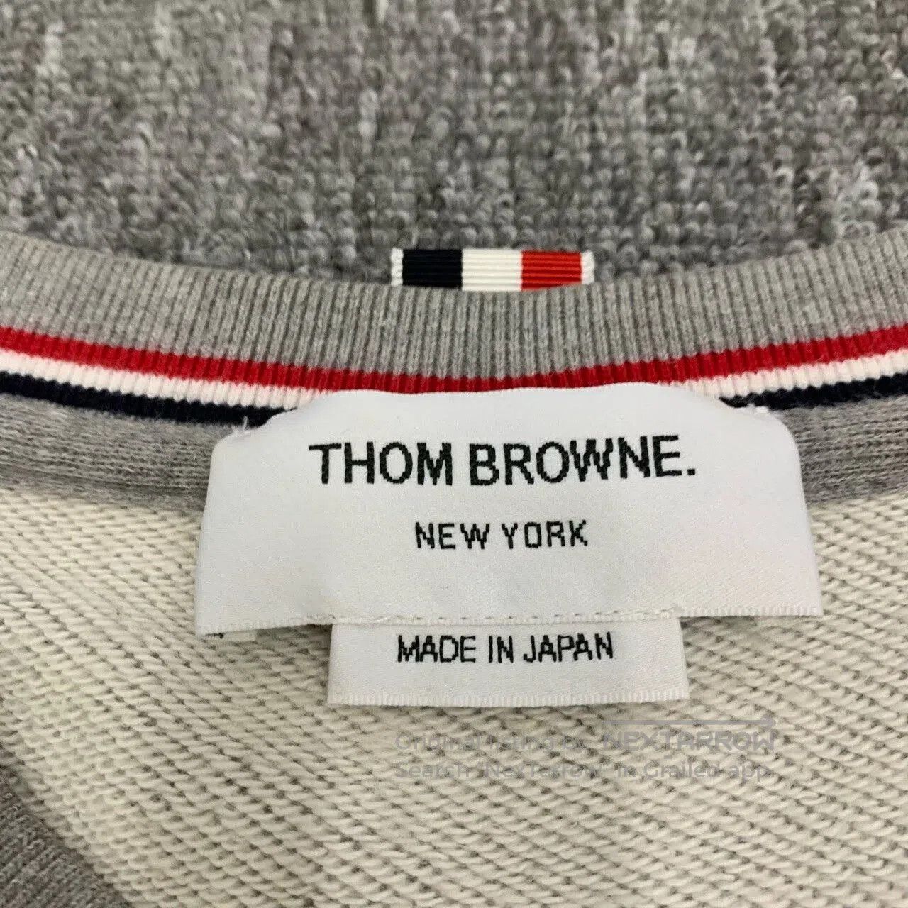 Thom Browne Thom Browne Gray Sweater with Stripes. Size US XXL / EU 58 / 5 - 4 Thumbnail