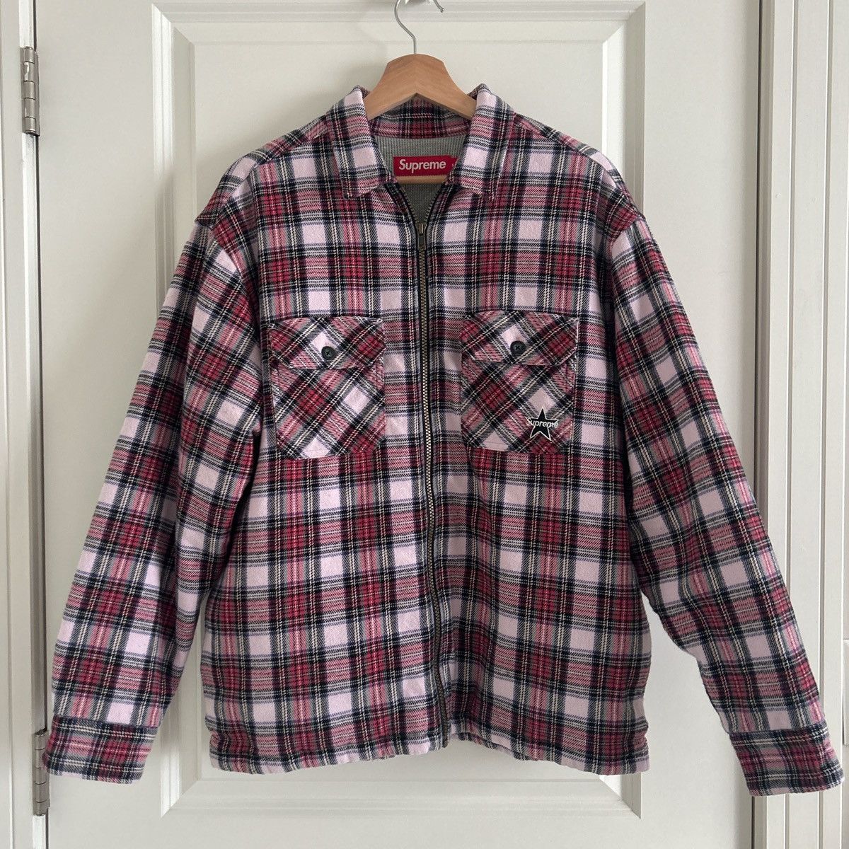 Supreme Supreme Thermal Lined Zip Up Flannel Size US S / EU 44-46 / 1 - 1 Thumbnail