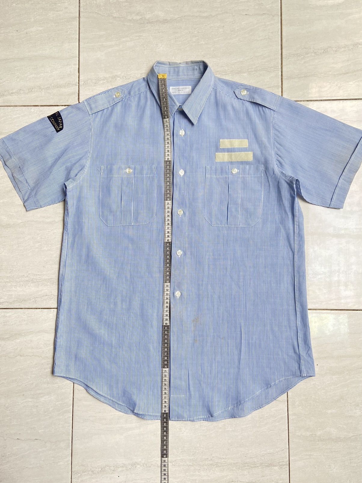 Yohji Yamamoto YOHJI YAMAMOTO Blue Striped Shirt Size US M / EU 48-50 / 2 - 7 Thumbnail