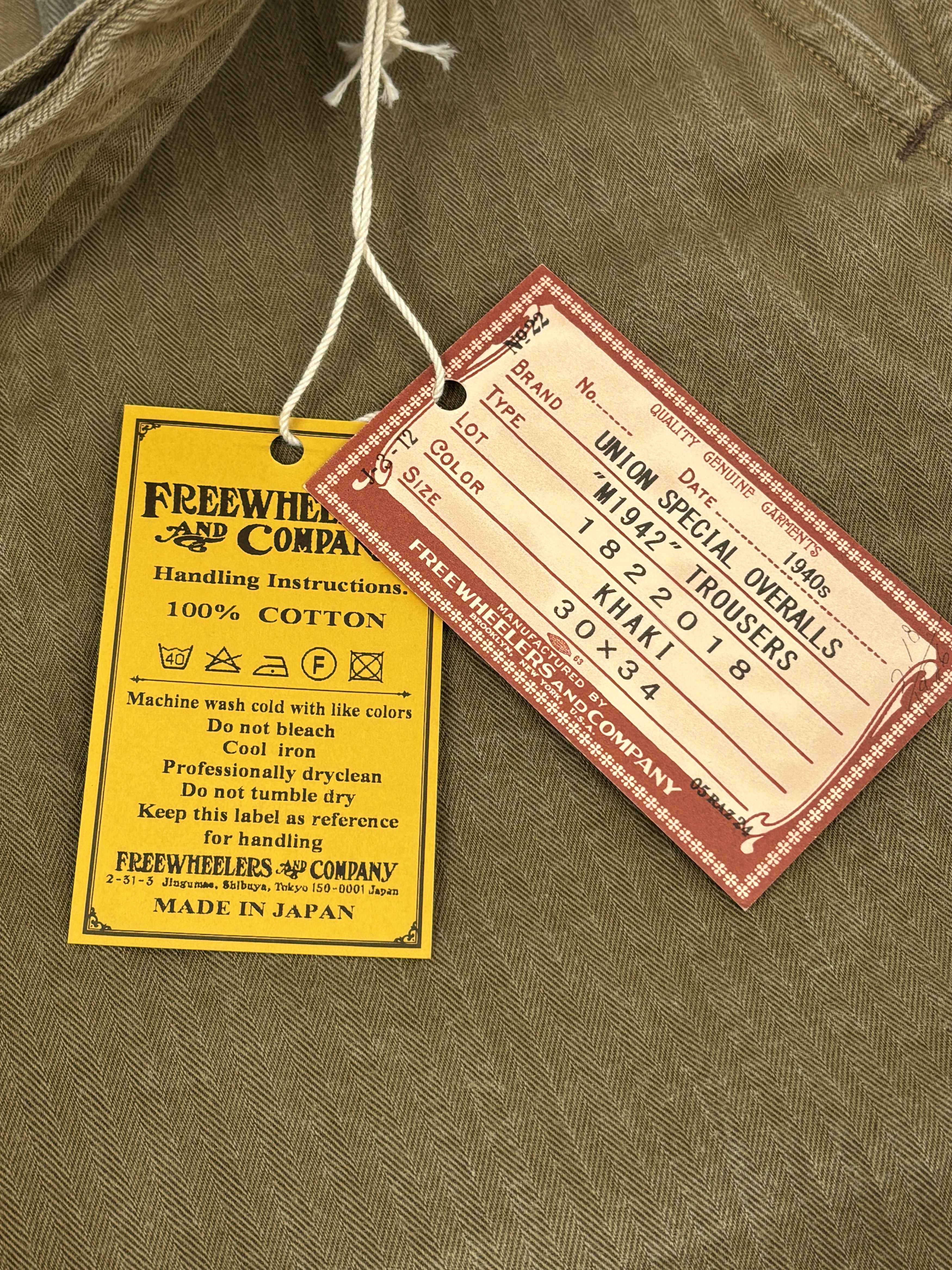 Freewheelers Freewheelers M1942 HBT Trousers Khaki Military Pants Size US 30 / EU 46 - 7 Thumbnail